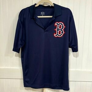True Fan Boston RedSox blue polo size M 38-40